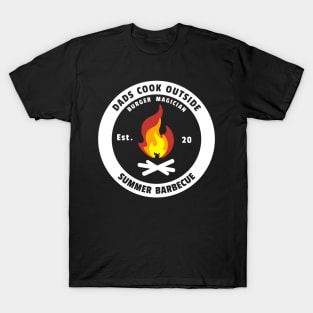 Dads Cook Outside - Summer BBQ T-Shirt